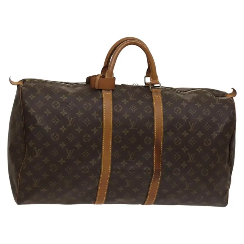 LOUIS VUITTON Monogram Keepall 55 Boston Bag M41424